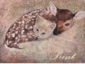 “fiends” (cat and dear) print